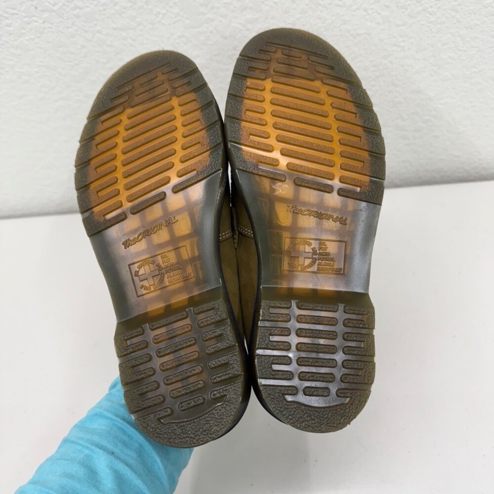 Dr Martens Adrian Green Slip On Tassel Loafers Shoes Mens size 9 Womens 10 - Picture 8 of 8